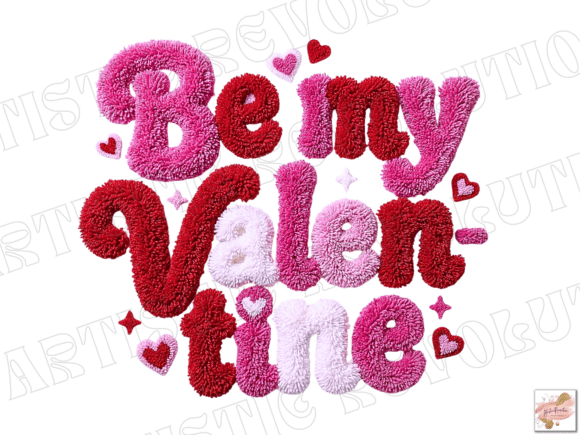 Download Be My Valentine Png Faux Yarn Latch Hook - Valentine Collection