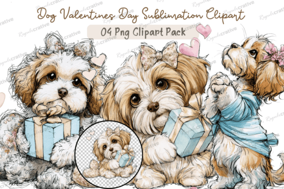 Download Dog Valentines Day Clipart,Whimsical Dog - Valentine Collection
