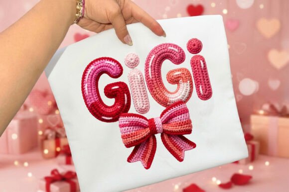 Download GiGi Faux Yarn Crochet Valentine PNG - Valentine Collection