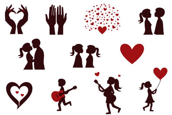 Download Valentine Silhouette Collection - Valentine Collection