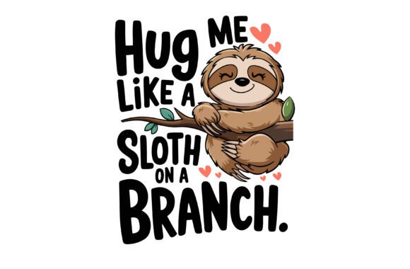 Download Sloth Valentine Graphic for Sloth Lovers - Valentine Collection