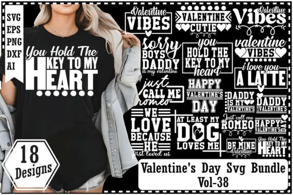 Download Valentine's Day Svg Bundle Vol-38 - Valentine Collection