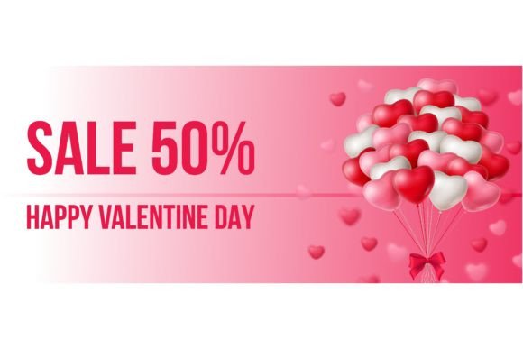 Download Sale, Happy Valentine Day Lettering with - Valentine Collection
