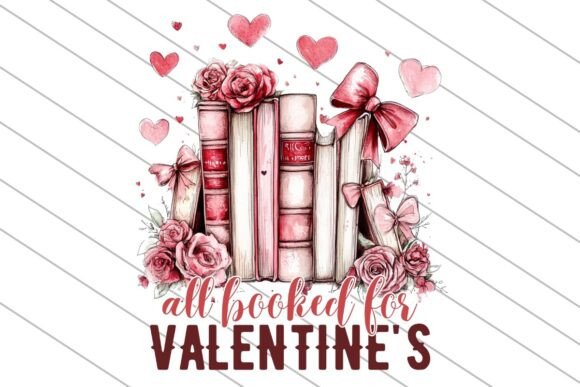 Download All Booked for Valentines PNG, Book Love - Valentine Collection