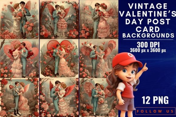 Download Vintage Valentine's Day Postcard - Valentine Collection