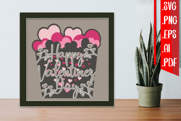 Download Valentine Layered Papercut 5 Svg Eps Png - Valentine Collection