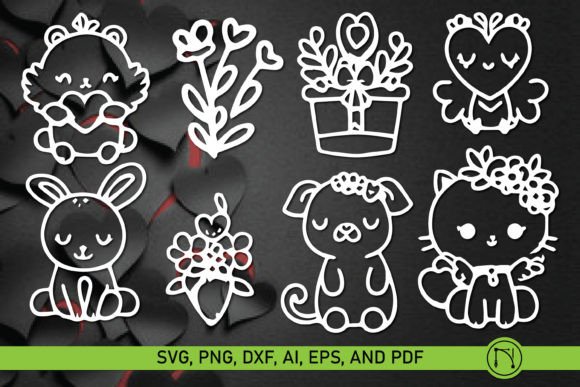 Download Cricut Valentine Animal SVG Bundle - Valentine Collection