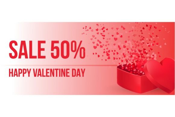Download Sale, Happy Valentine Day Lettering with - Valentine Collection