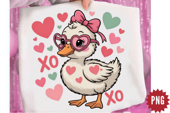 Download Lovely Goose Valentine PNG Design - Valentine Collection