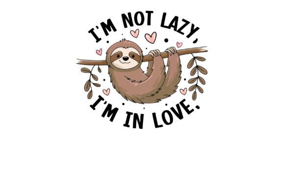 Download Sloth Valentine Graphic for Sloth Lovers - Valentine Collection