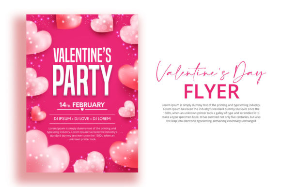 Download Happy Valentine's Day Flyer Design - Valentine Collection