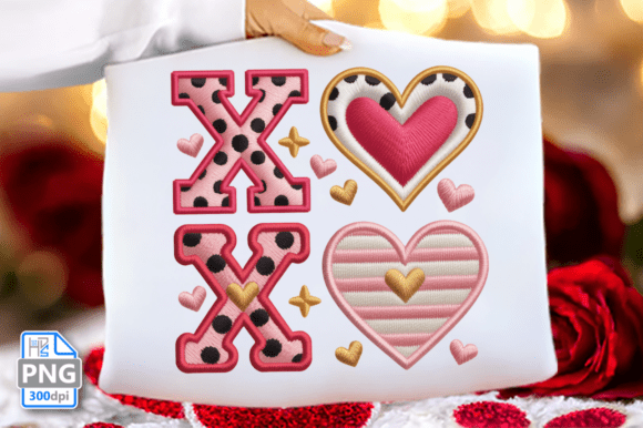 Download Valentine Faux Yarn Crochet XOXO PNG - Valentine Collection