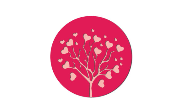 Download Valentine Love Tree Papercut Design - Valentine Collection