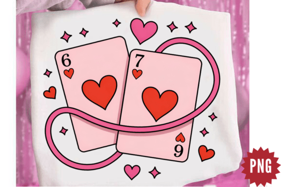 Download Playing Cards Valentine 6 7 PNG Design - Valentine Collection