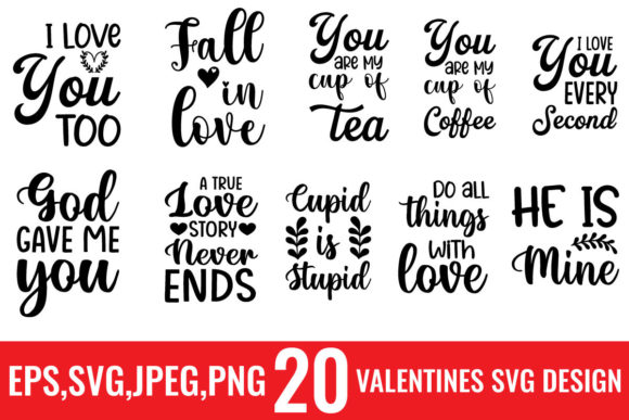 Download Valentine's Day Svg Design Bundle - Valentine Collection