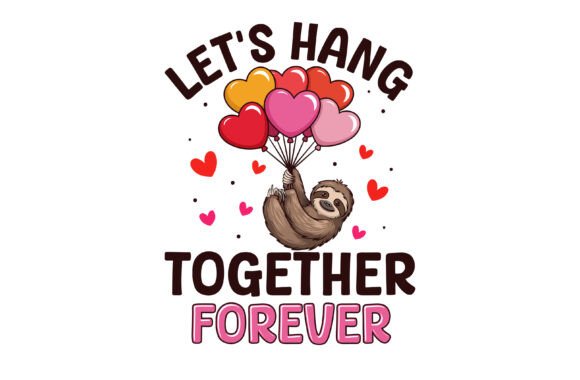 Download Sloth Valentine Graphic for Sloth Lovers - Valentine Collection