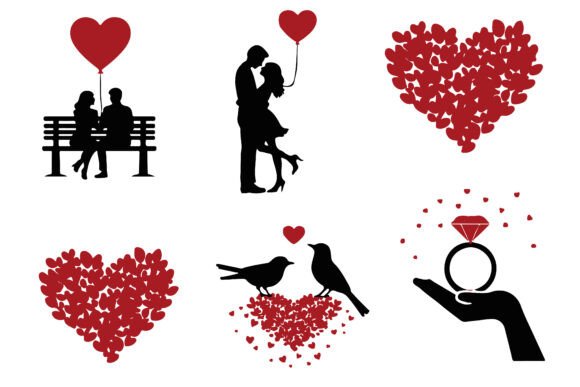 Download Valentine Silhouette Collection - Valentine Collection