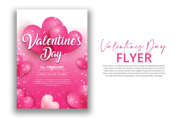 Download Beautiful Valentine's Day Flyer Design - Valentine Collection