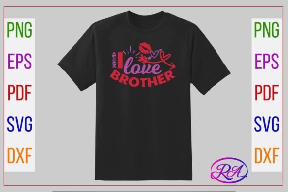 Download Valentine SVG Design, I Love Brother. - Valentine Collection