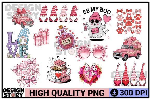 Download Valentine Gnomes &amp; Love Truck Bundle - Valentine Collection
