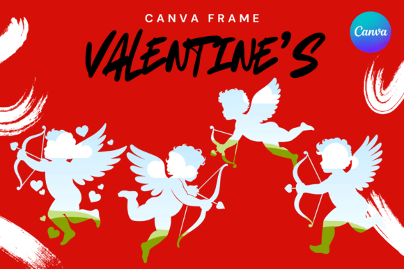 Download Cupid Canva Frame Love Valentine Shirt - Valentine Collection