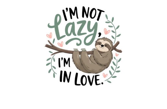 Download Sloth Valentine Graphic for Sloth Lovers - Valentine Collection