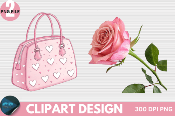 Download Retro Pink Valentine Clipart PNG - Valentine Collection