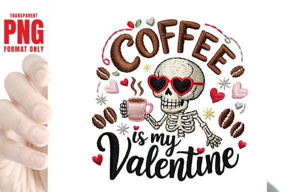 Download Coffee is My Valentine Faux Yarn PNG - Valentine Collection