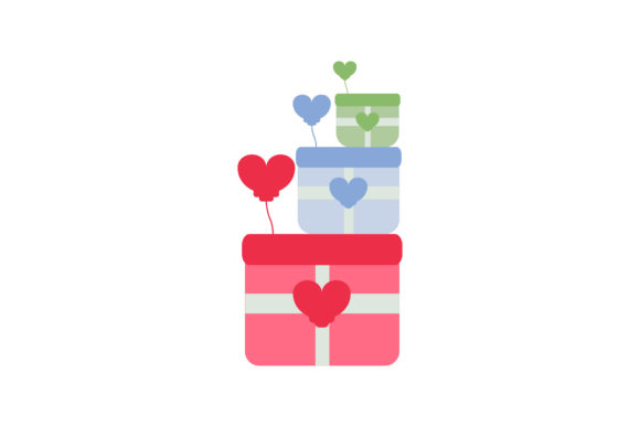 Download Three Valentine's Gifts Icon Design - Valentine Collection