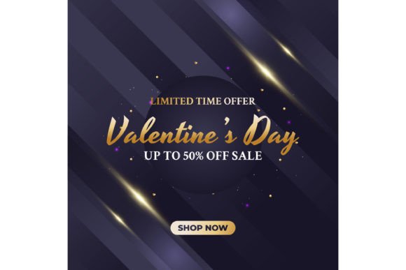 Download Valentine's Day Sale Banner or Poster - Valentine Collection