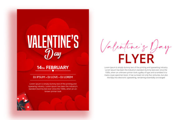 Download Happy Valentine's Day Flyer Design - Valentine Collection