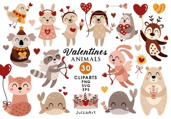 Download Valentines Day Clipart, Valentine Animal - Valentine Collection