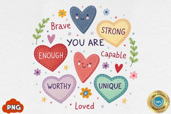 Download Valentine Candy Heart PNG,You Are Enough - Valentine Collection