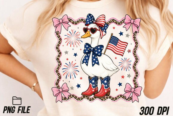 Download Preppy Patriotic Goose PNG ,Coquette PNG - Coquette png Collection