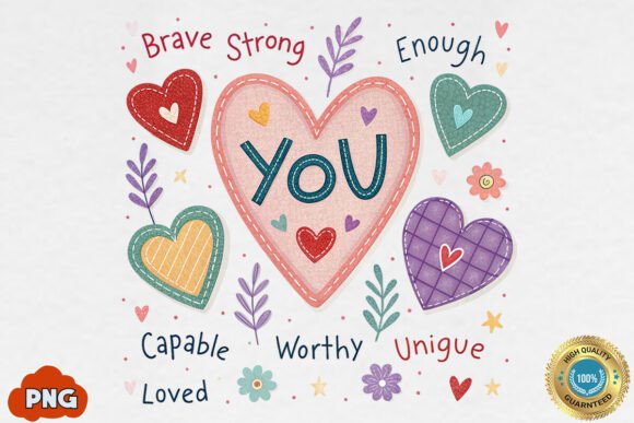 Download Valentine Candy Heart PNG,You Are Enough - Valentine Collection