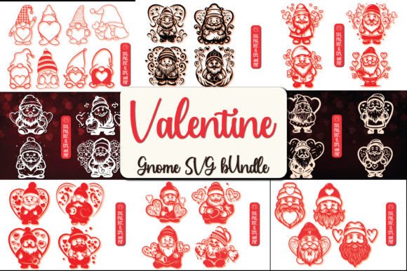 Download Cricut Valentine Gnome SVG Mega Bundle - Valentine Collection