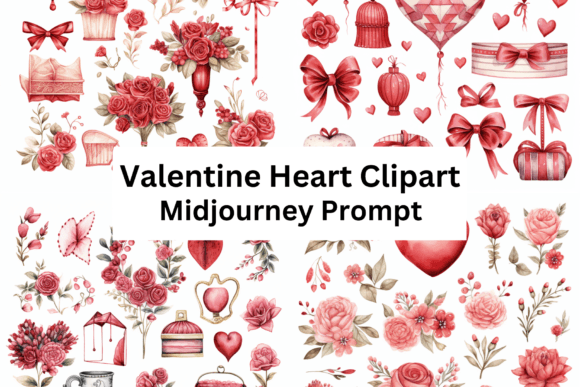 Download Ai Prompt for Valentines Heart Clipart - Valentine Collection