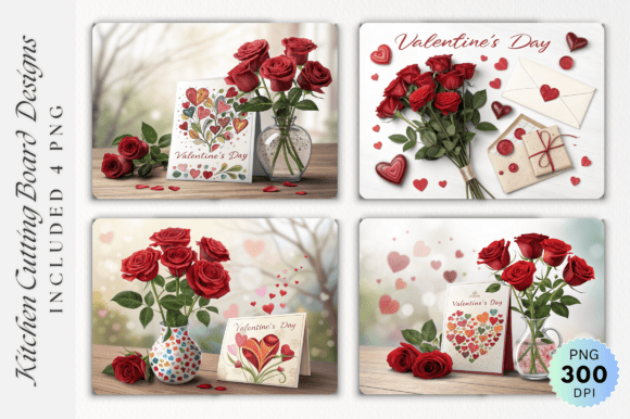 Download Red Roses, Valentine's Card, and Cutting - Valentine Collection