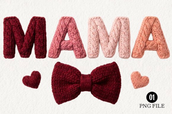 Download Faux Yarn Mama Valentine's PNG - Valentine Collection