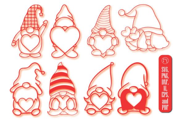 Download Cricut Valentine Gnome SVG Bundle - Valentine Collection