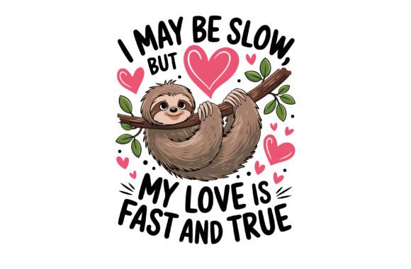 Download Sloth Valentine Graphic for Sloth Lovers - Valentine Collection