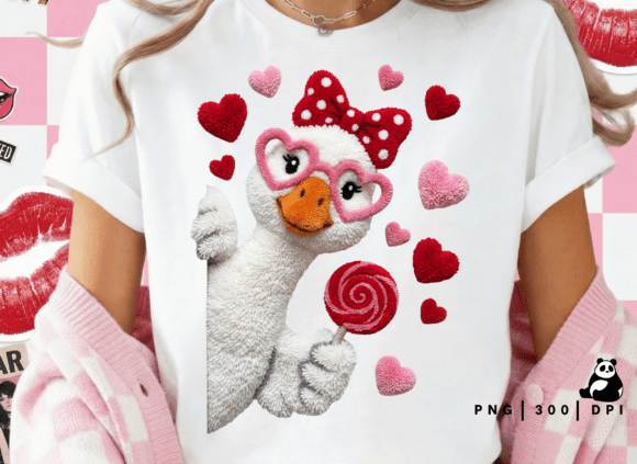 Download Valentines Goose Honk Latch Hook Png - Valentine Collection