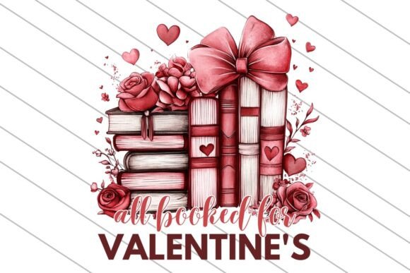 Download All Booked for Valentines PNG, Book Love - Valentine Collection
