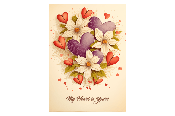 Download Vintage Style Valentine's Card Design - Valentine Collection