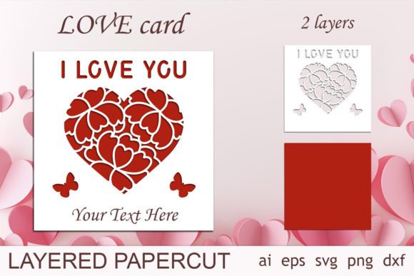 Download Valentines Day Card Papercut, Love Card - Valentine Collection