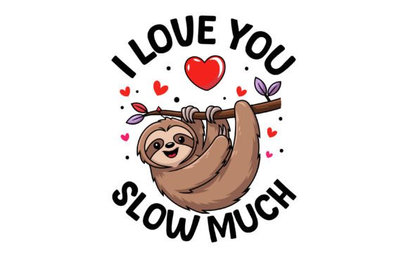 Download Sloth Valentine Graphic for Sloth Lovers - Valentine Collection