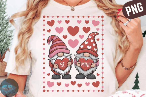Download Valentine Gnomes Holding Hearts PNG - Valentine Collection