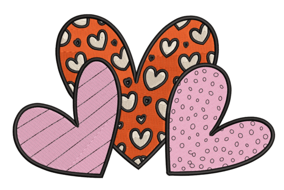 Download Trio of Hearts – Cute Valentine - Valentine Collection