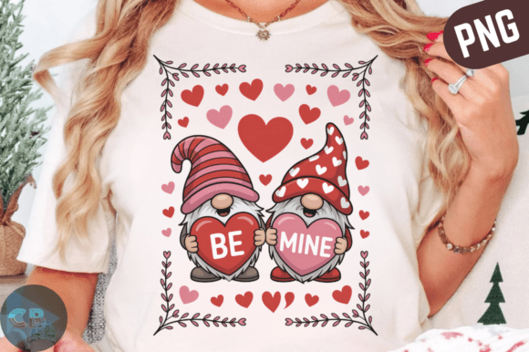 Download Valentine Gnomes Holding Hearts PNG - Valentine Collection
