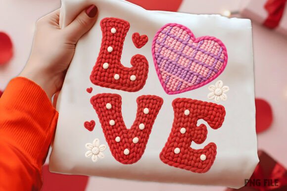 Download Yarn Crochet Love Valentines PNG - Valentine Collection